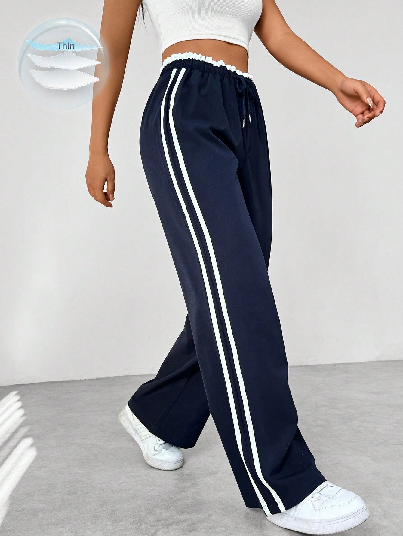 Chāme - Sportieve wide-leg broek