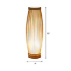 BambooSerenity – Oosterse Tafellamp van Bamboe met Warme Verlichting