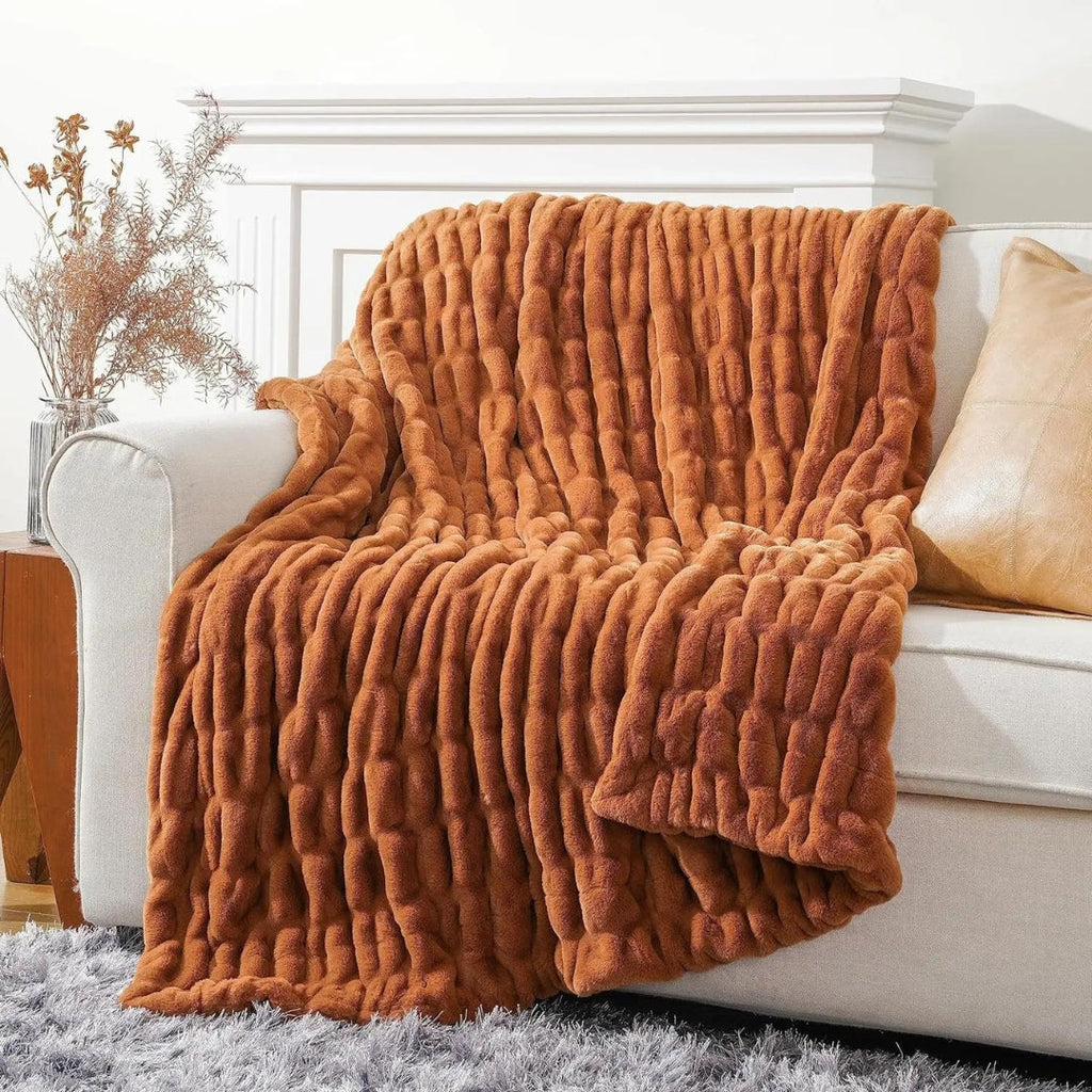 Chic Casa Faux Fur Deken™️