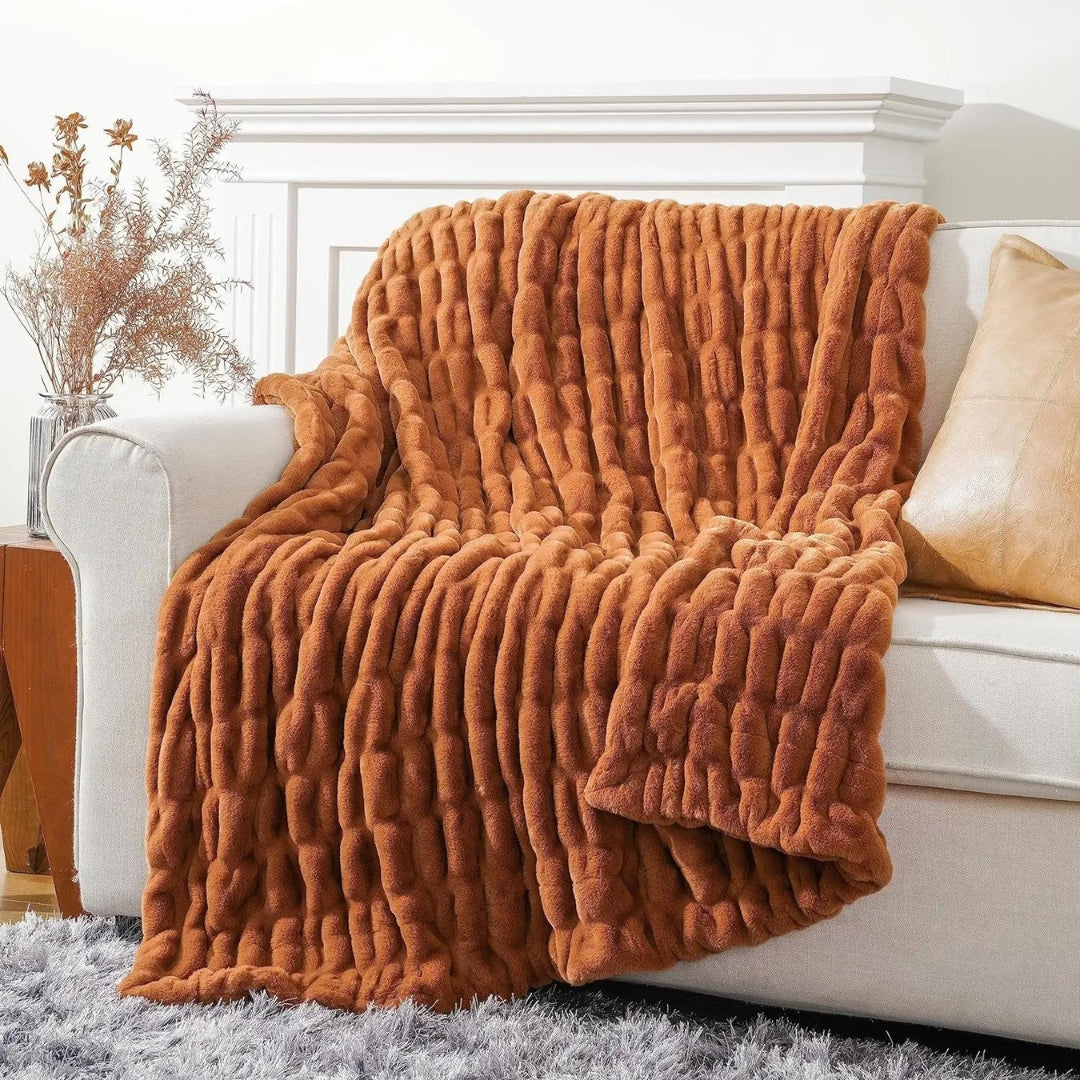 Chic Casa Faux Fur Deken™️