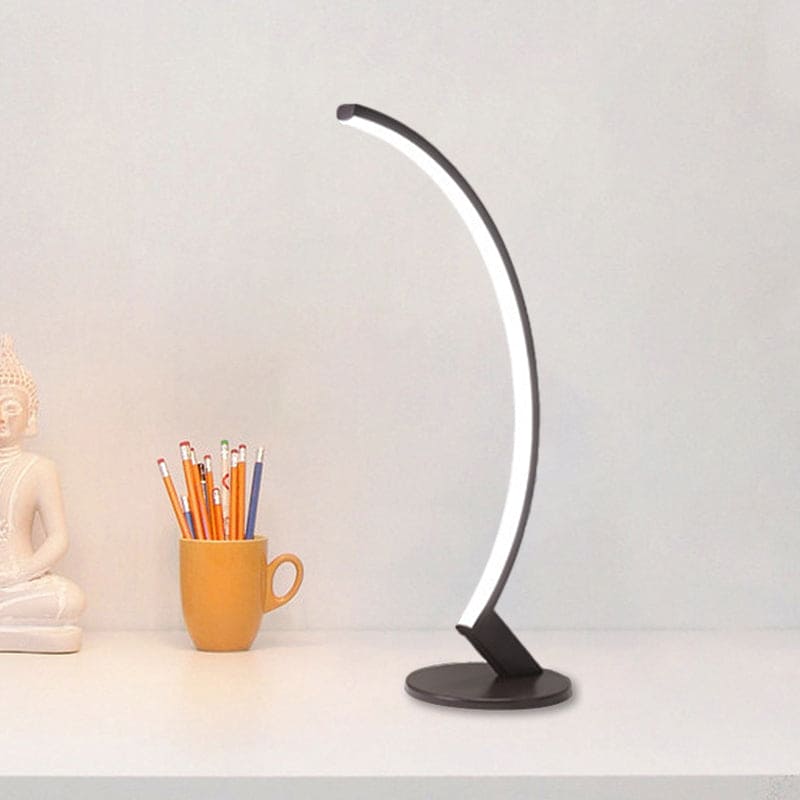 Verano I Boogmetaal Tafellamp – Verstelbare Zwarte Design Lamp voor Woonkamer