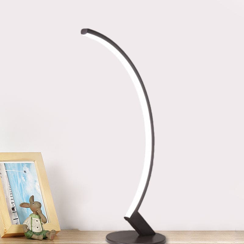 Verano I Boogmetaal Tafellamp – Verstelbare Zwarte Design Lamp voor Woonkamer