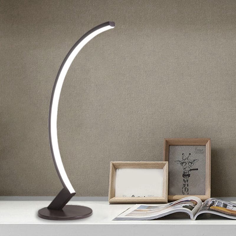 Verano I Boogmetaal Tafellamp – Verstelbare Zwarte Design Lamp voor Woonkamer