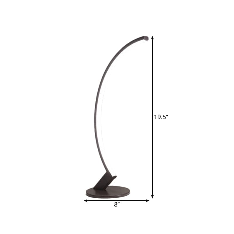 Verano I Boogmetaal Tafellamp – Verstelbare Zwarte Design Lamp voor Woonkamer