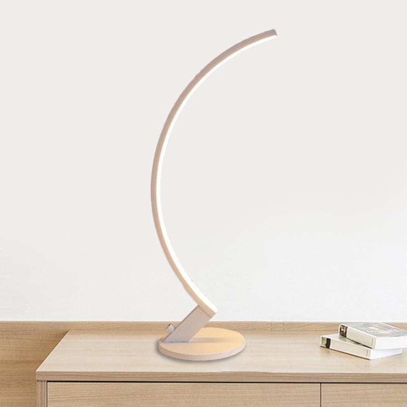 Verano I Boogmetaal Tafellamp – Verstelbare Zwarte Design Lamp voor Woonkamer