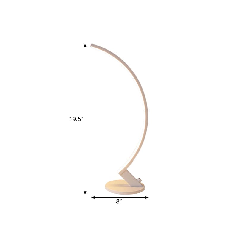 Verano I Boogmetaal Tafellamp – Verstelbare Zwarte Design Lamp voor Woonkamer