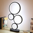 OrbiShine – Luxe LED Tafellamp met Gelaagde Structuur