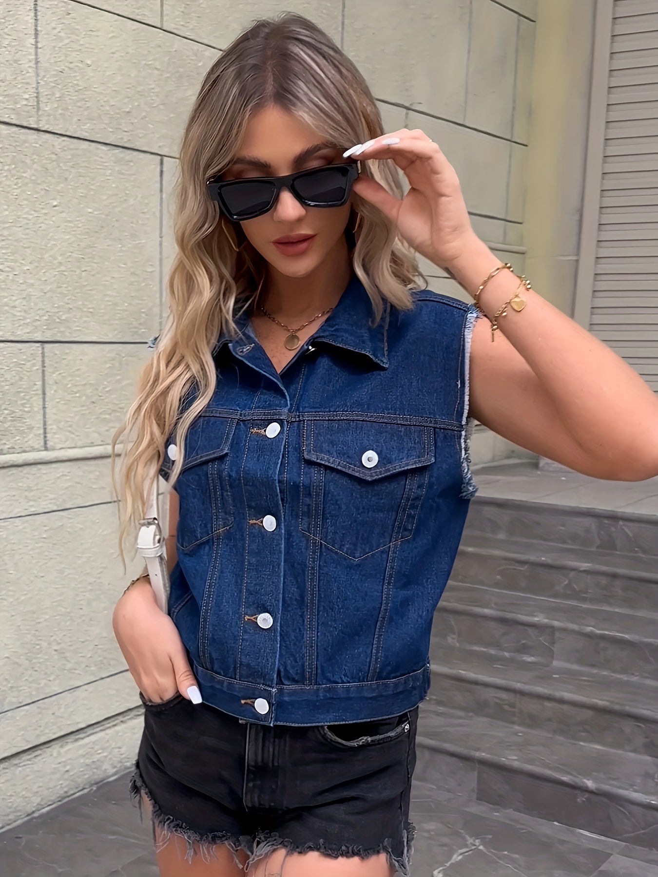 Mouwloze Dames Spijkerjas - Tijdloos, veelzijdig denim-item