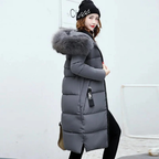 Dames Lange Winter Parka Jas | Kapuze