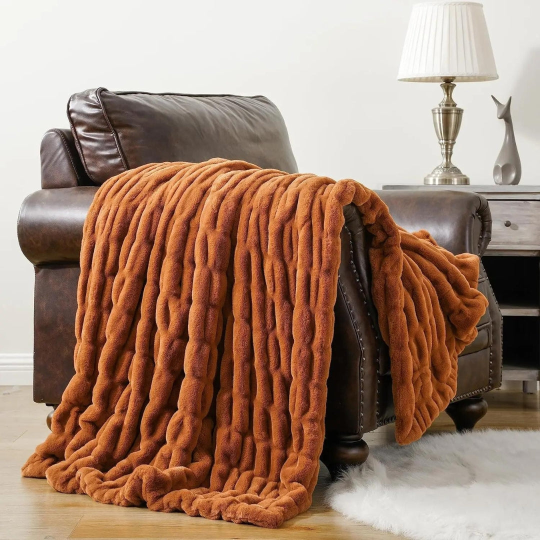 Chic Casa Faux Fur Deken™️