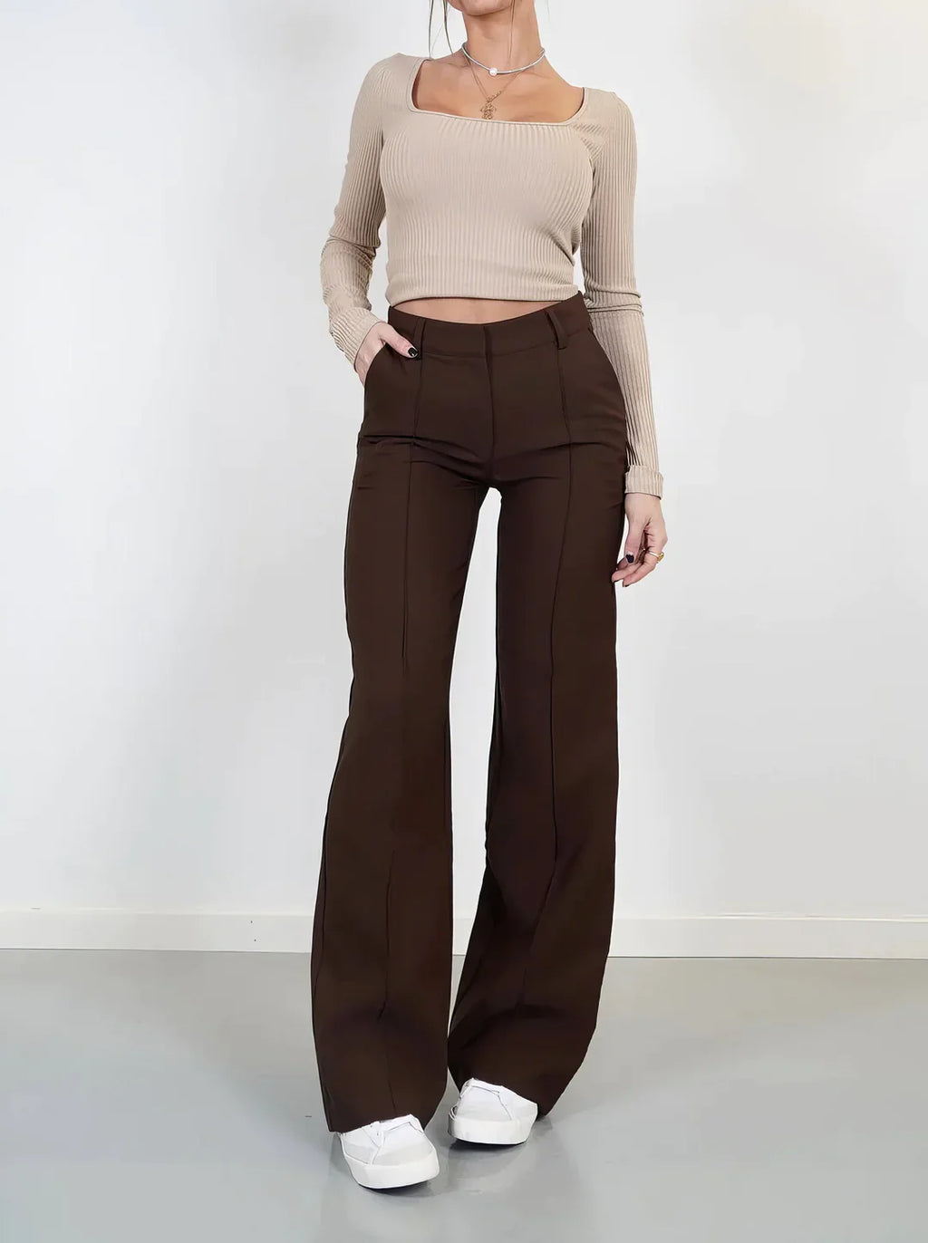 Yva - Wide Flared Broek