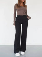 Yva - Wide Flared Broek