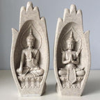 2 stuks Boeddhabeeldje
