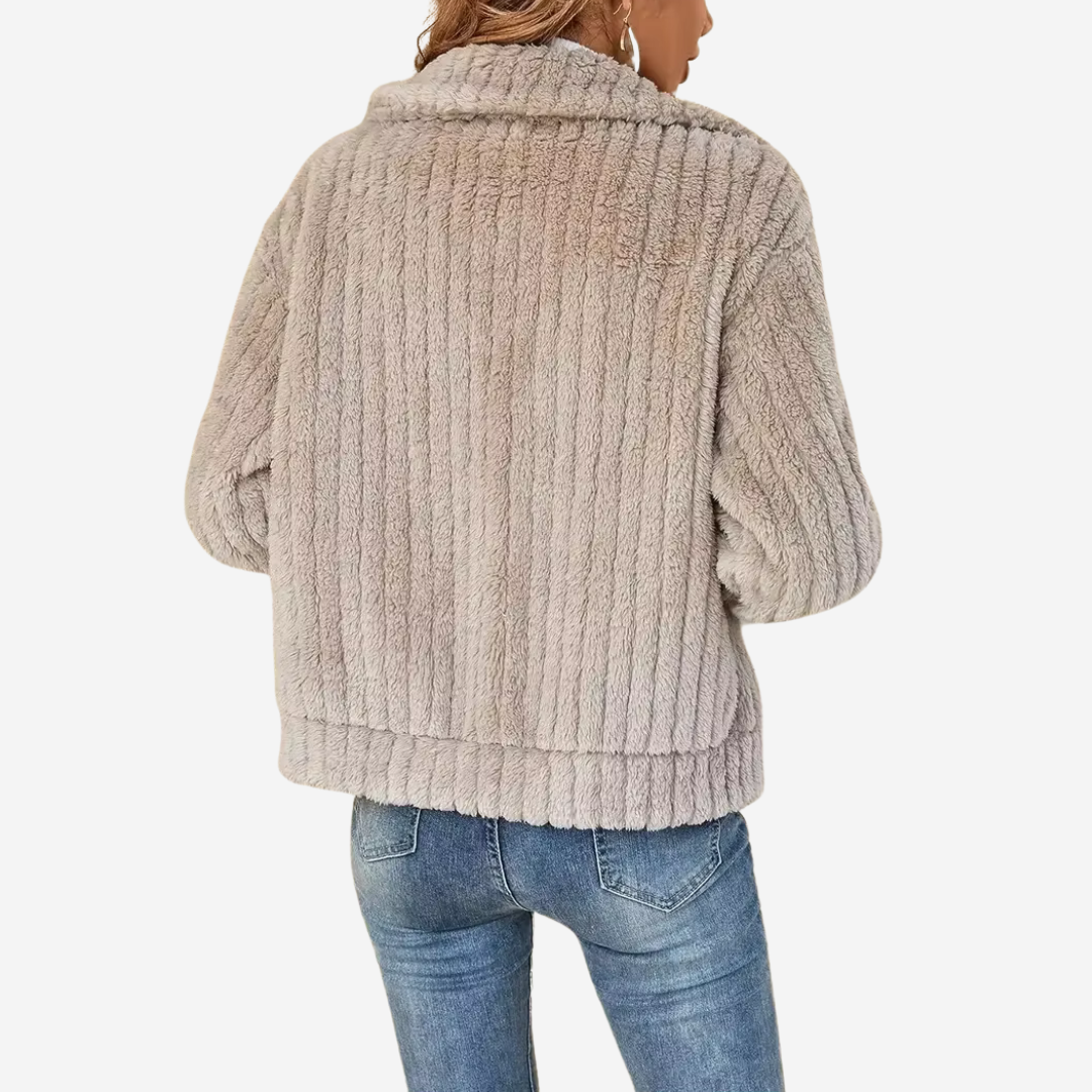 Fleece Vest voor Dames met Ritssluiting en Flatterend Silhouet voor Koude Maanden