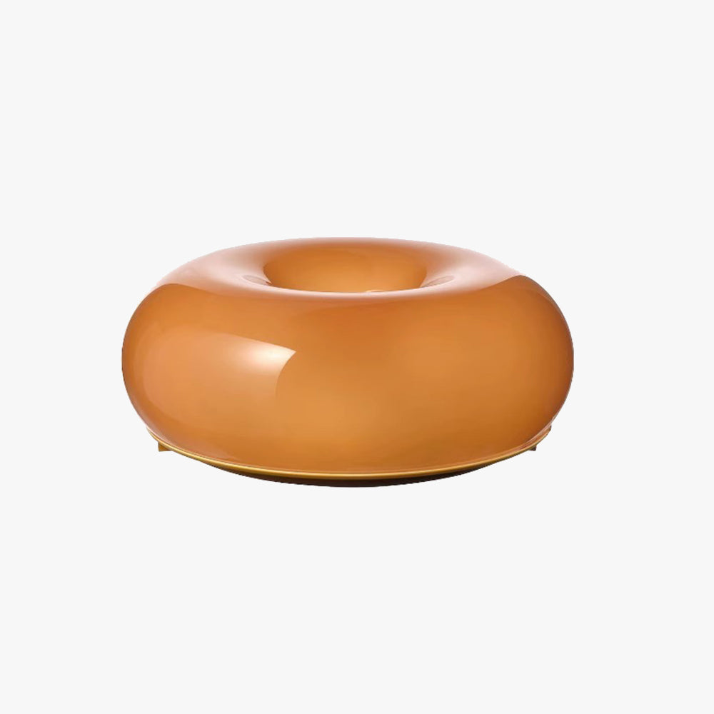 Donutlamp Met Dimbare Led Oranje Glas Voor Woonkamer