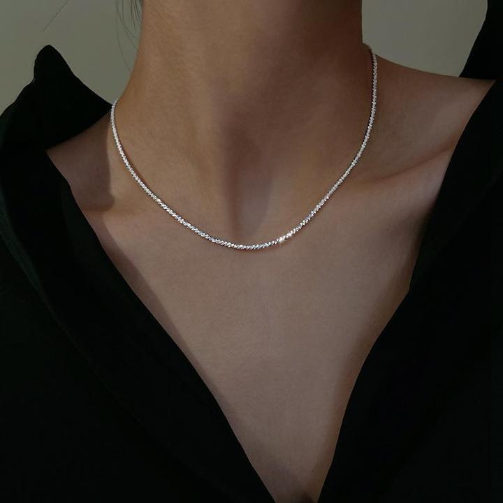 Minimalistische Zilveren Sterrenlicht Halsketting Set voor Elegante en Trendy Looks met Tijdloze Luxe en Veelzijdige Styling Opties