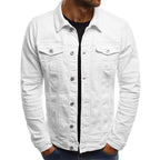 Heren Denim Jacket Met Regular Fit En Knopen Voor Borstzakken En Overhemdkraag