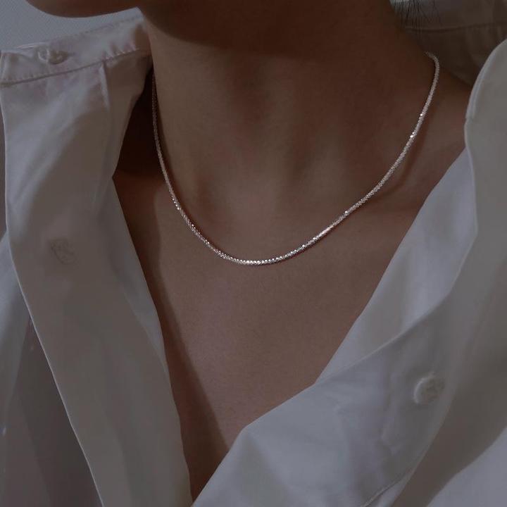Minimalistische Zilveren Sterrenlicht Halsketting Set voor Elegante en Trendy Looks met Tijdloze Luxe en Veelzijdige Styling Opties
