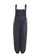 Losse Pas Versleten Denim Overalls