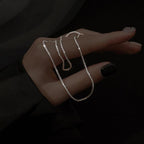 Minimalistische Zilveren Sterrenlicht Halsketting Set voor Elegante en Trendy Looks met Tijdloze Luxe en Veelzijdige Styling Opties