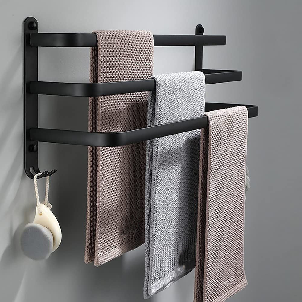 Badkamer Opbergplank Wandgemonteerd Handdoekhouder Slim
