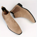 Heren Chelsea Boots – Echt Leer – Elastische Zijkanten – Lage Hak – Comfort Fit