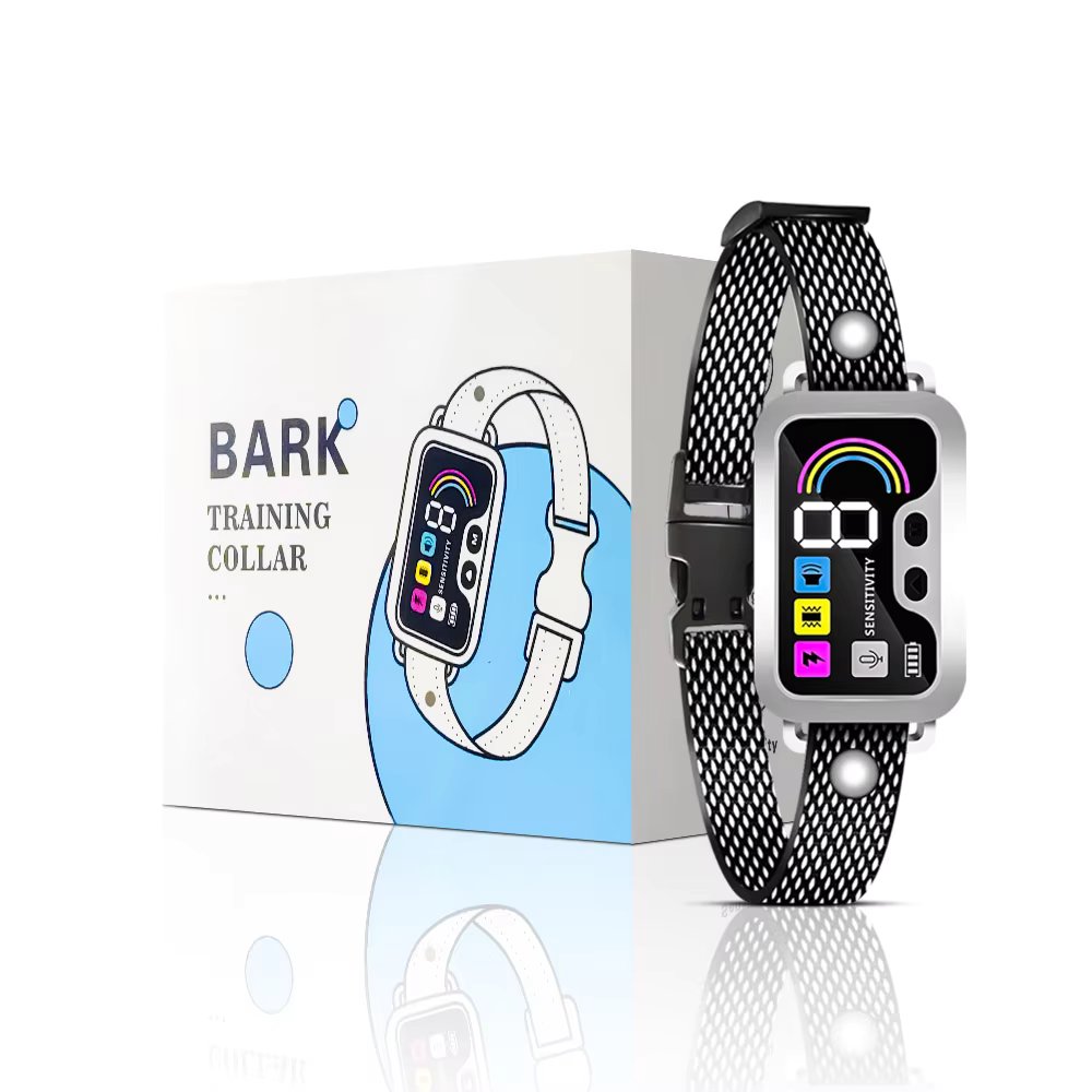 Slimme Anti-Blaf Hondenhalsband met LED Display en Verstelbare Gevoeligheid zonder Schok voor Effectieve Honden Training