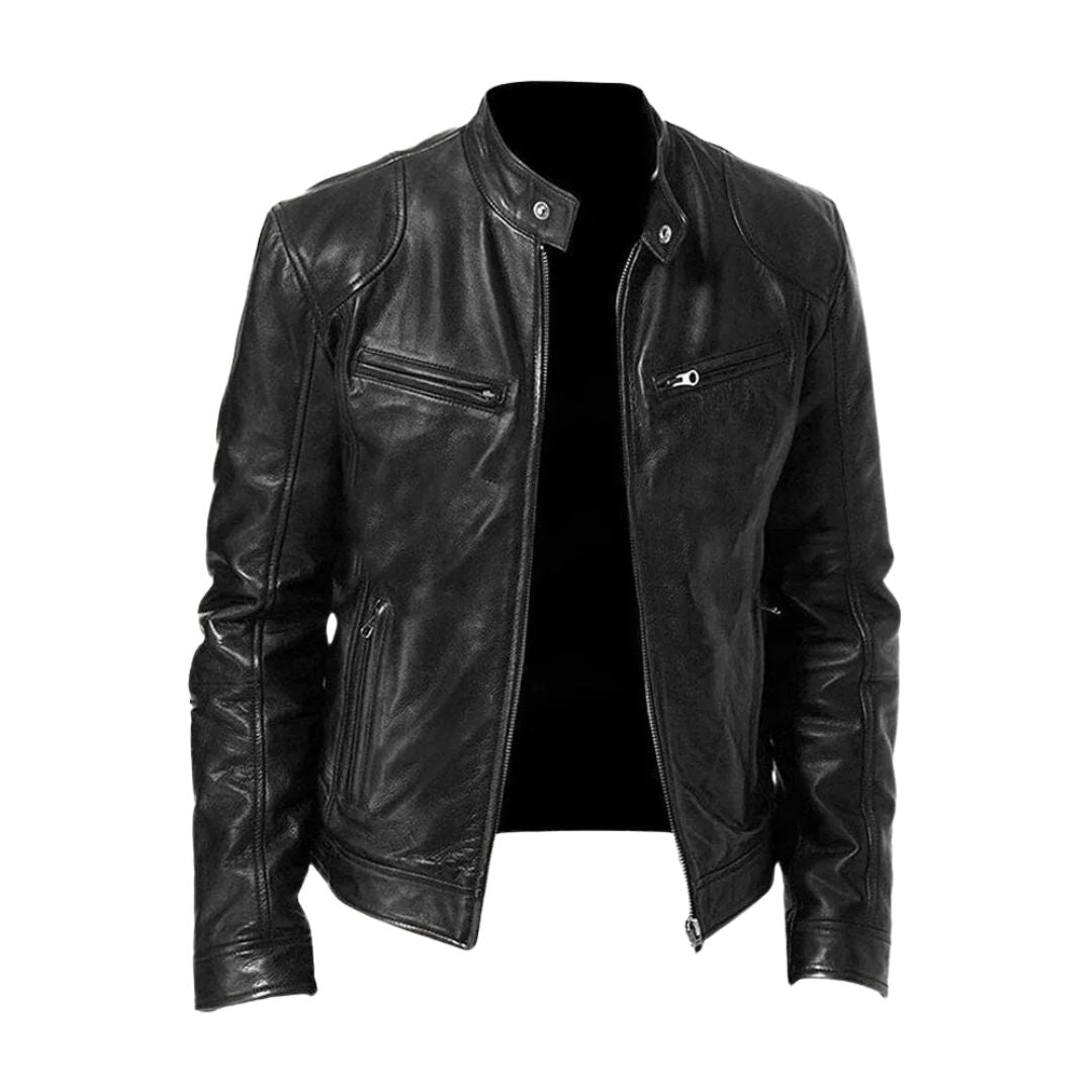 Leren Jack Casual Stoer Tijdloos Materiaal Leer Klassiek