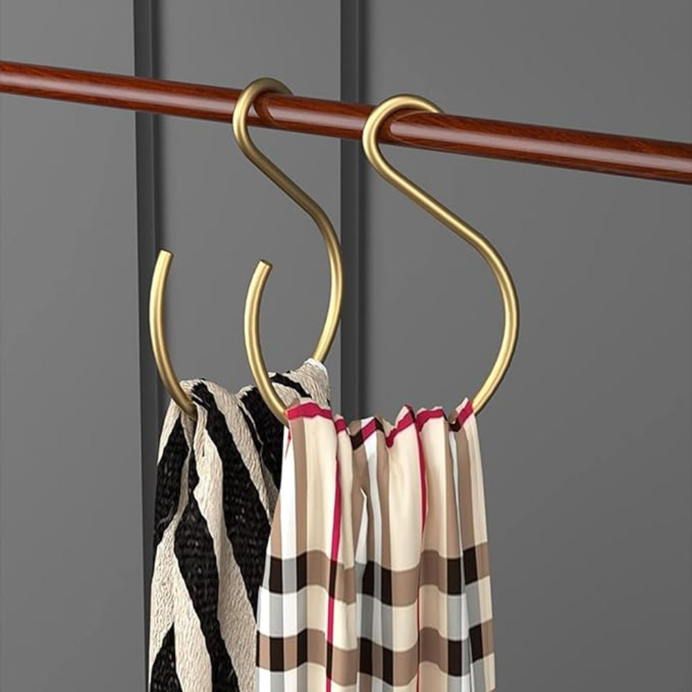 5-Delige Matte S-haak Hanger Organisers van Duurzaam Metaal voor Keuken en Badkamer - Perfect voor Opruimen en Decoratie