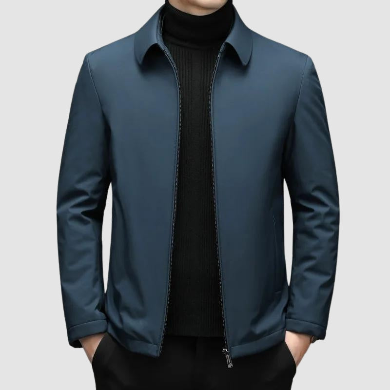 Donsjack Donkerblauw Donzen Vulling Maat M Comfortabel