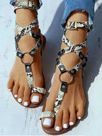 Enkelgesp Kruisband Sandalen