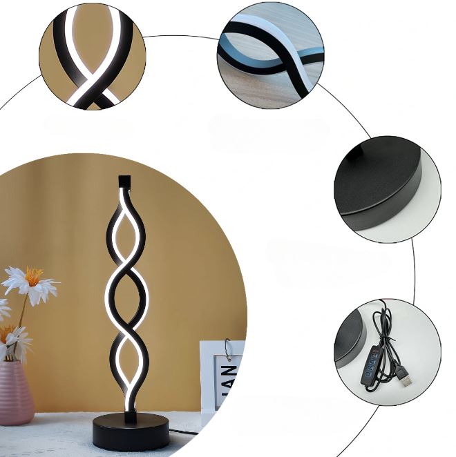 SilverWave - Aluminium LED Bureaulamp met Dimbare Verlichting