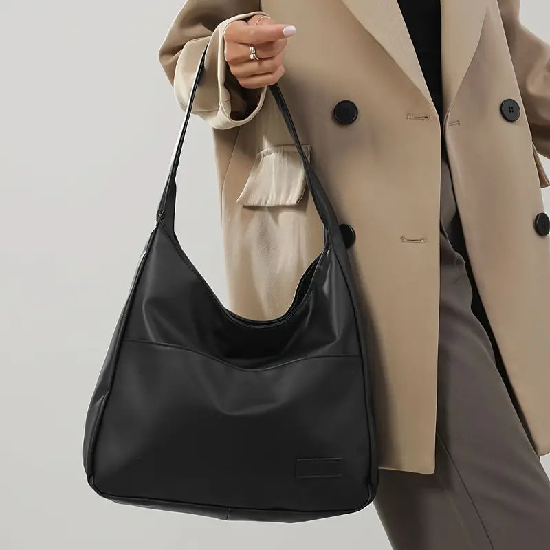 Maya Vegan leren hobo tas
