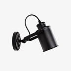 Zwarte metalen wandspot Cafe