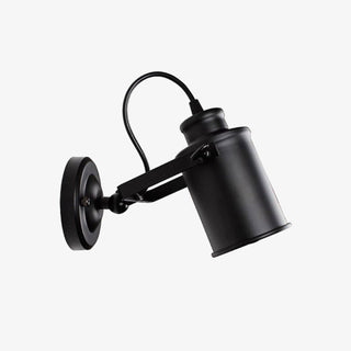 Zwarte metalen wandspot Cafe