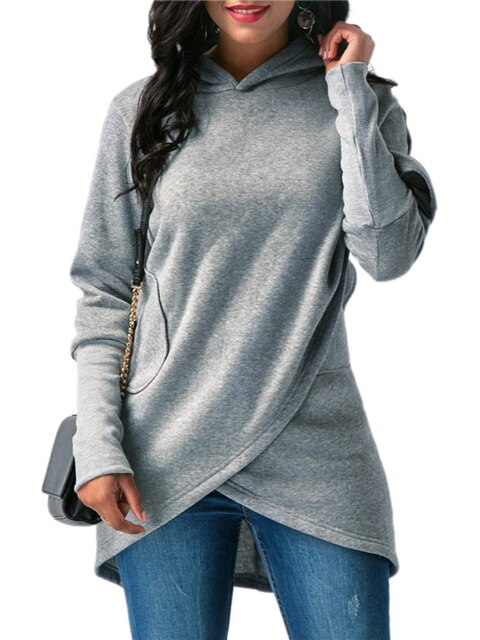 Hoodie Zachte Stof Voor Dames Comfort Pasvorm Met Capuchon