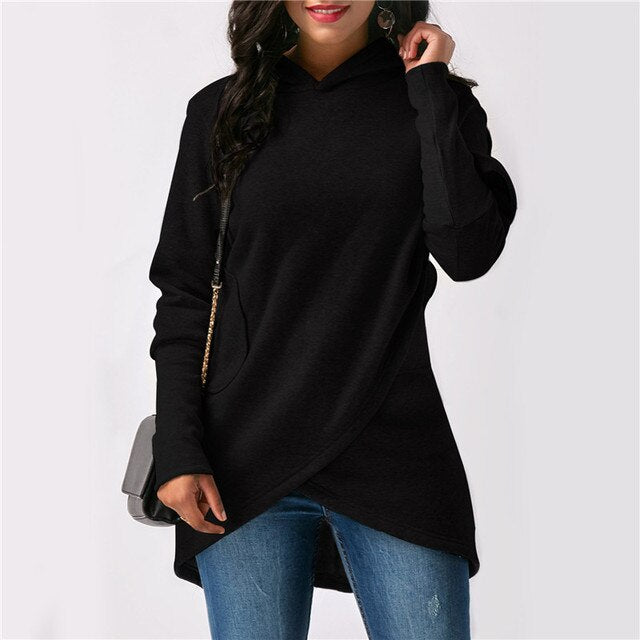 Hoodie Zachte Stof Voor Dames Comfort Pasvorm Met Capuchon