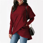 Hoodie Zachte Stof Voor Dames Comfort Pasvorm Met Capuchon