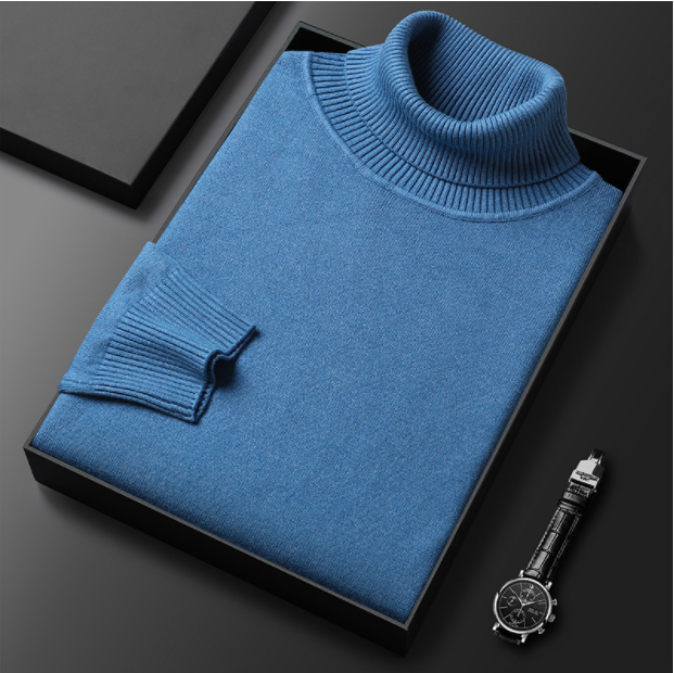Klemens - Luxe Lijn: Heren Cashmere-Katoen Coltrui
