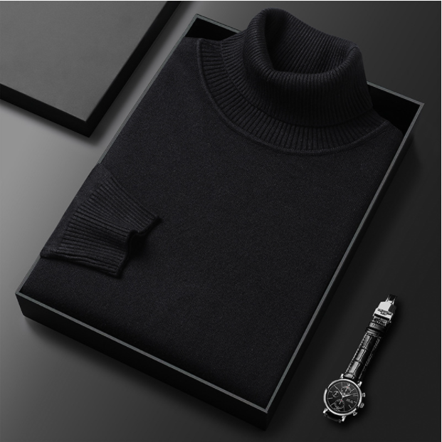 Klemens - Luxe Lijn: Heren Cashmere-Katoen Coltrui
