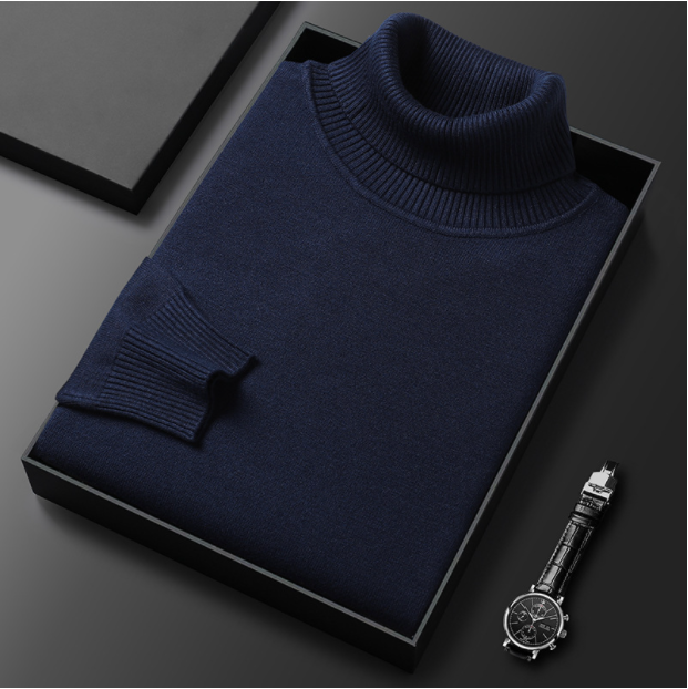 Klemens - Luxe Lijn: Heren Cashmere-Katoen Coltrui
