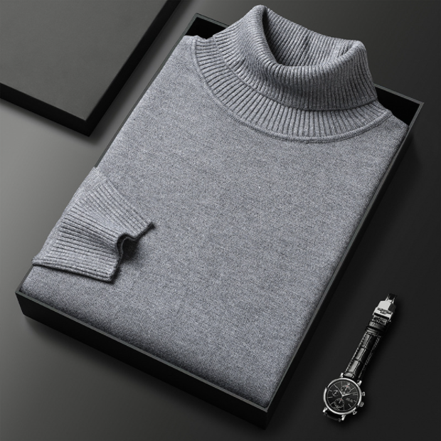 Klemens - Luxe Lijn: Heren Cashmere-Katoen Coltrui