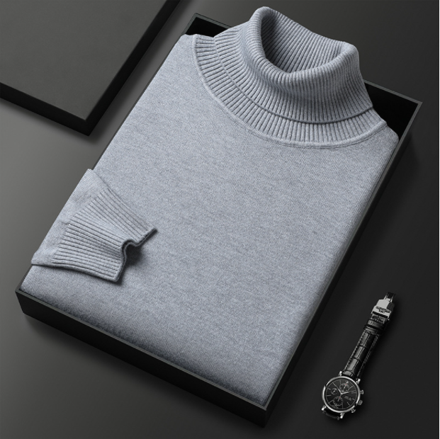 Klemens - Luxe Lijn: Heren Cashmere-Katoen Coltrui