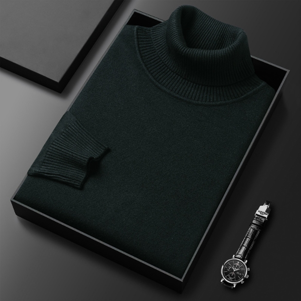 Klemens - Luxe Lijn: Heren Cashmere-Katoen Coltrui