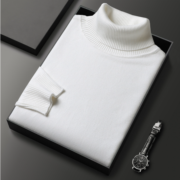 Klemens - Luxe Lijn: Heren Cashmere-Katoen Coltrui