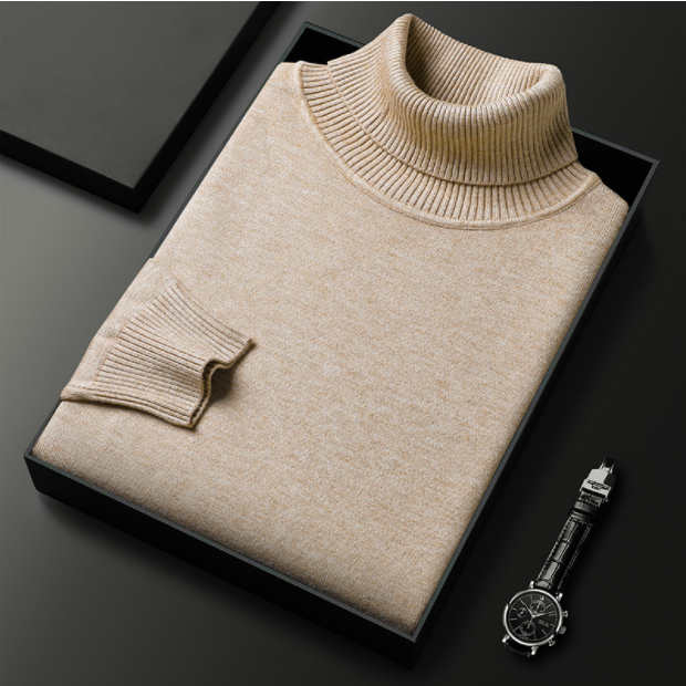 Klemens - Luxe Lijn: Heren Cashmere-Katoen Coltrui