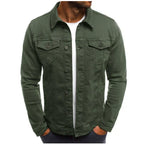 Heren Button Down Jas – Elegante Robuuste Tussenjas