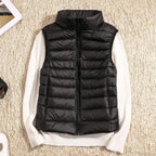 Puffer Vest Dames Lichtgewicht Gevoerde Isolatie Mouwloos