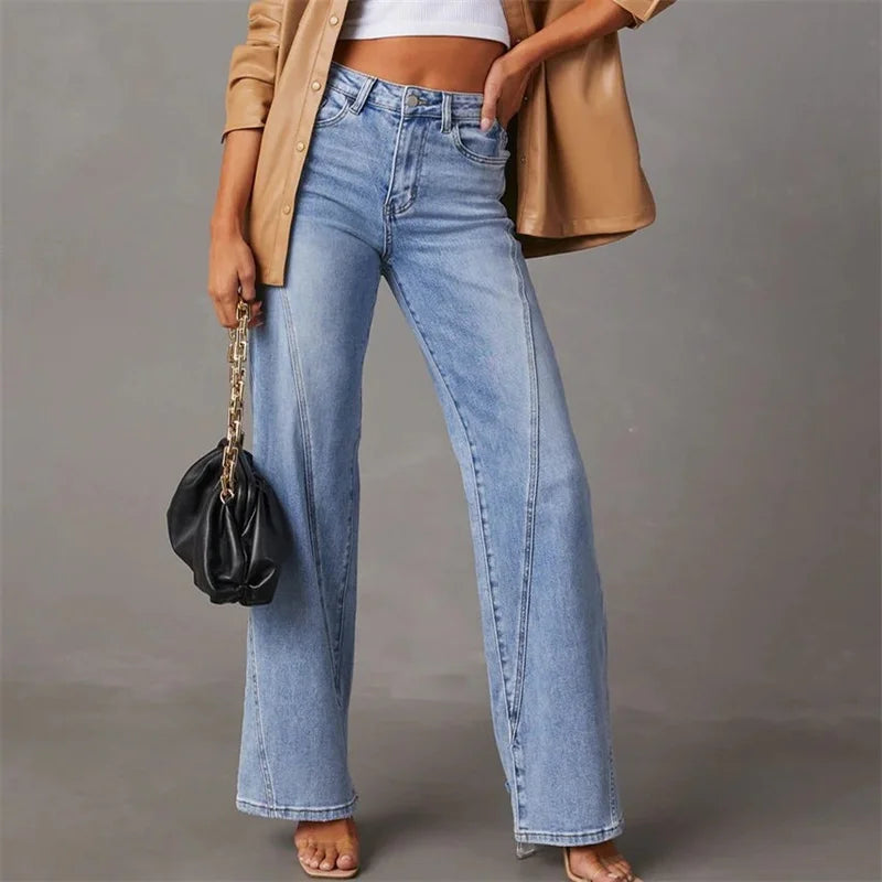 Laney Rechte Jeans met Hoge Taille