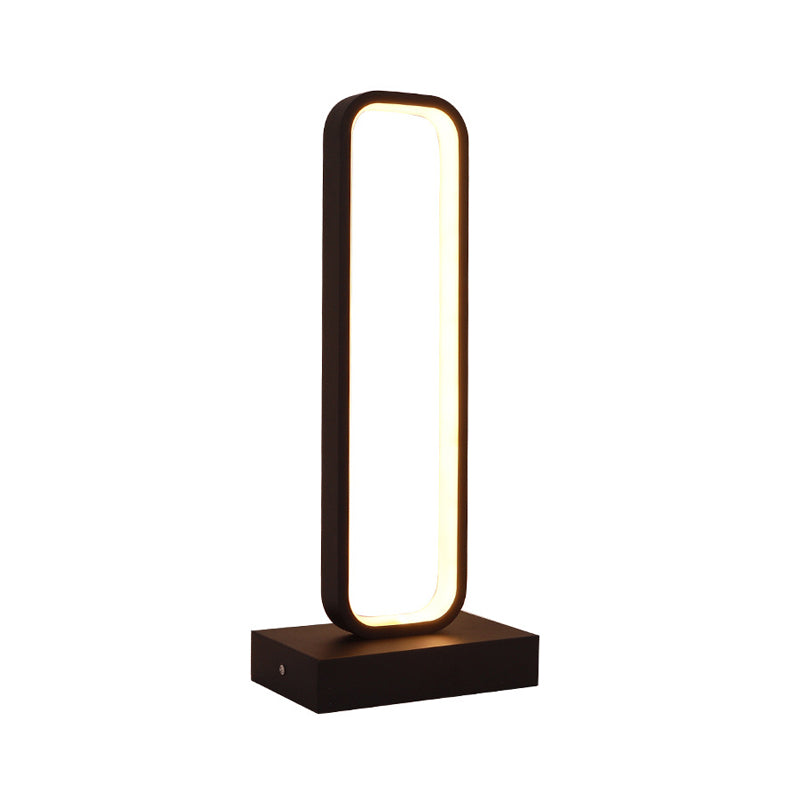 NoirLite - LED Zwarte Nachtlamp met Rechthoekige Vorm